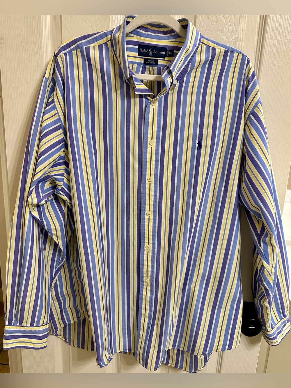 Polo Ralph Lauren Men’s  Stripe Cotton Long Sleeved Button-Down Shirt XL